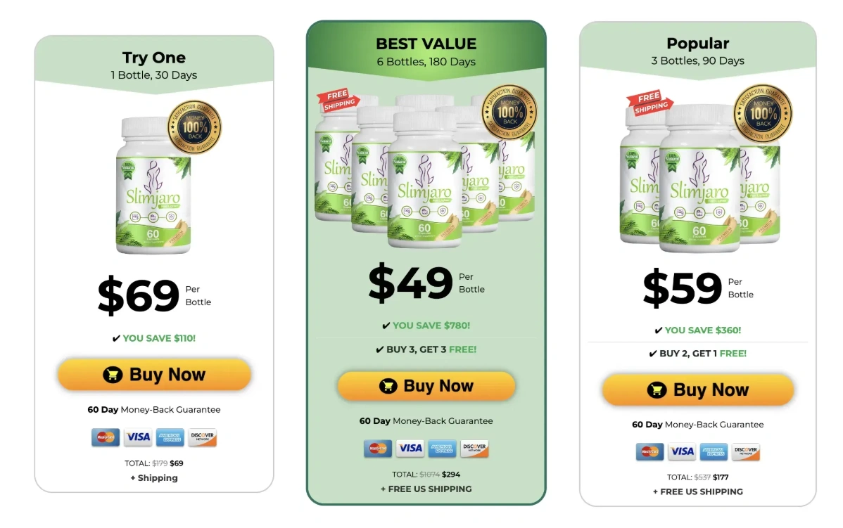 Buy SlimJaro 6 Bottles
